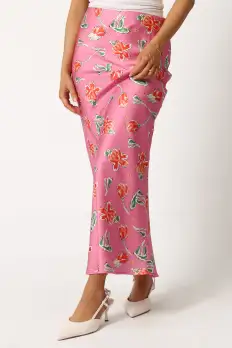 Azara Midi Skirt - Pink(XS)