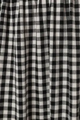 Bambi Tiered Midi Skirt - Black Gingham(XS)