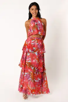 Blaise Frill Skirt - Pink Azalea(XS)
