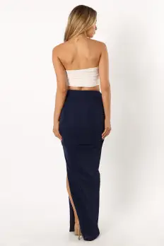 Chyna Midi Skirt - Navy(XS)