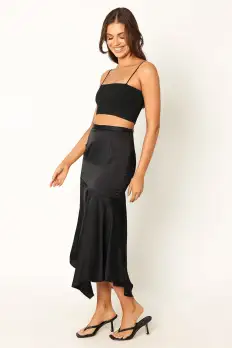 Jair Midi Skirt - Black(S)