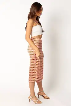 Marley Midi Skirt - Mocha(S)