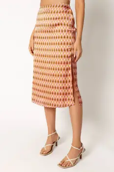 Marley Midi Skirt - Mocha(S)