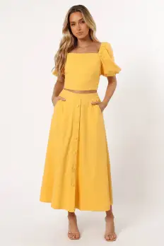 Mave Midi Skirt - Sunflower(XS)