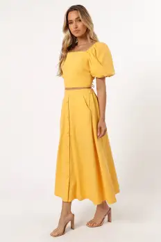 Mave Midi Skirt - Sunflower(XS)