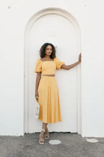 Mave Midi Skirt - Sunflower(XS)