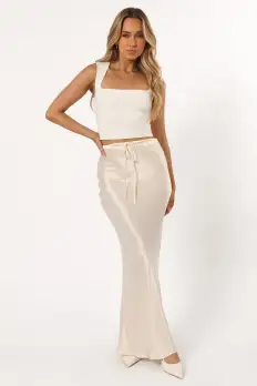 Negin Midi Skirt - Cream(XS)