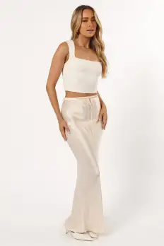 Negin Midi Skirt - Cream(XS)