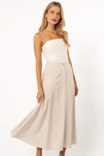 Odetta Maxi Skirt - Oatmeal(S)