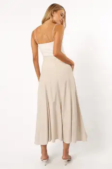 Odetta Maxi Skirt - Oatmeal(S)