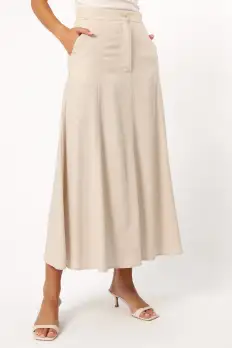 Odetta Maxi Skirt - Oatmeal(S)
