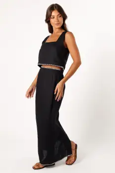 Odette Midi Skirt - Black(XS)