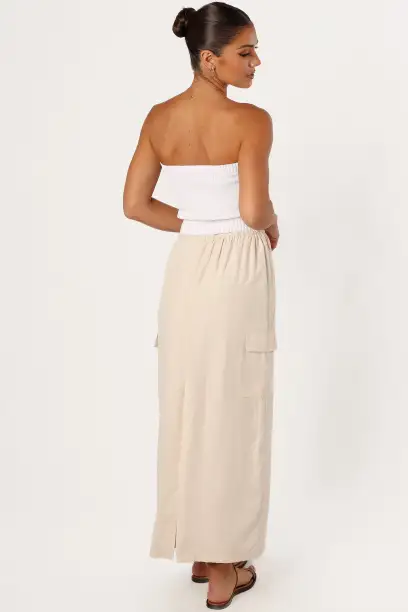 Picilo Long Midi Skirt - Stone(XS)