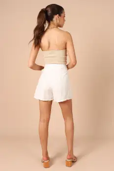 Roxy Faux Wrap Skort - Ivory(XS)