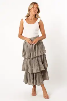 Rylan Maxi Skirt - Dusty Sage(S)