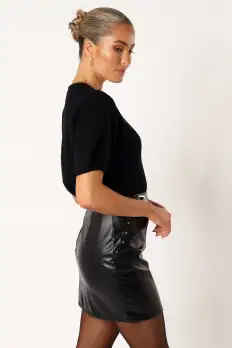 Serena Mini Skirt - Black(S)