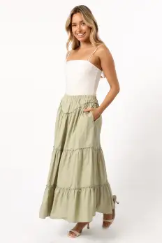 Somerset Midi Skirt - Pistachio(S)