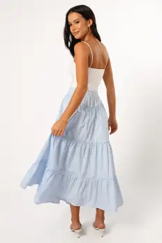Somerset Midi Skirt - Sky(S)