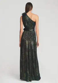 Andrea Maxi Dress(Green Print,XXS)