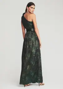 Andrea Maxi Dress(Green Print,XXS)
