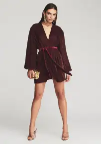 Gabrielle Sequin Robe(Plum,XXS)