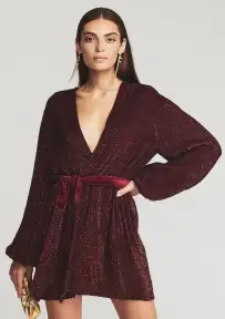 Gabrielle Sequin Robe(Plum,XXS)