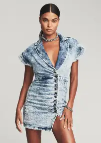Gia Dress(Light Blue Acid,XXS)