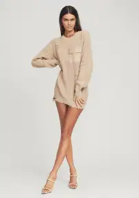 Devin Sweater(Tan,XXS)