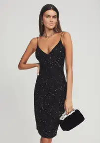 Billie Sequin Dress(Black,XXS)