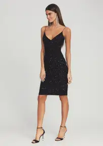 Billie Sequin Dress(Black,XXS)