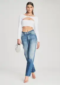 Maggie Mid Rise Jean(Tahoe,23)