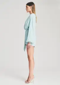 Gabrielle Sequin Robe(Icy Blue,XXS)