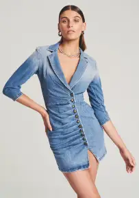Willa Dress(Light Blue Stone,XS)