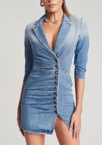 Willa Dress(Light Blue Stone,XS)