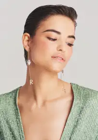 Aster Letter Earring(Gold,Letter A)