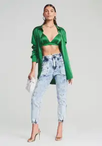 Myla Pant(Light Blue Acid,23)