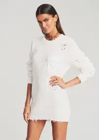 Devin Sweater(White,XXS)
