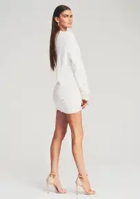 Devin Sweater(White,XXS)
