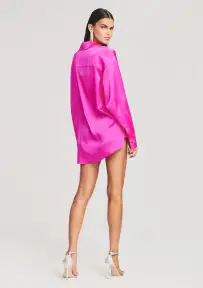 Bec Silk Top(Neon Pink,XXS)