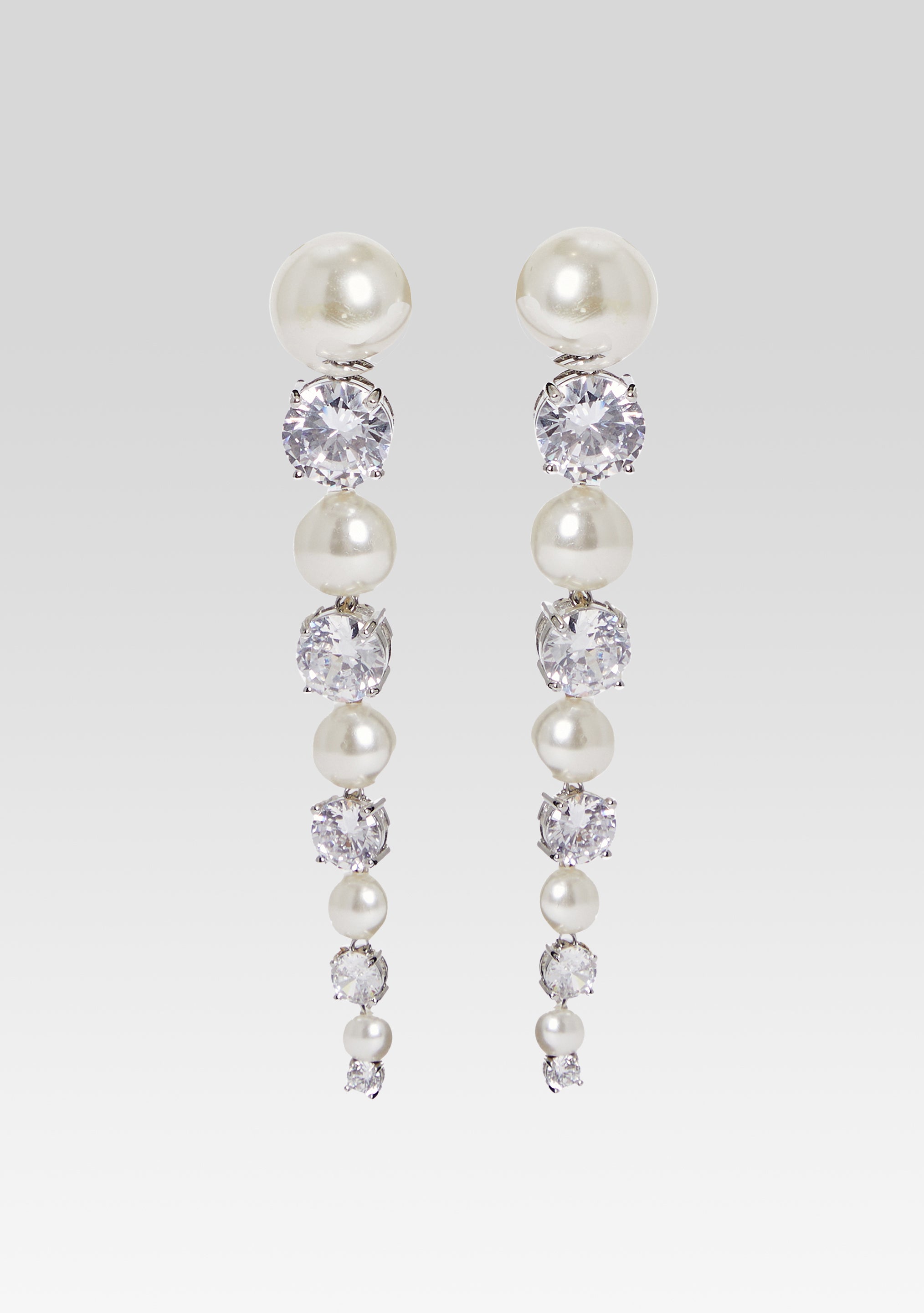 Quinn Earring - Ivory/Silver