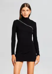 Blondie Denim Dress(Stone Black,XXS)