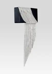 Adley Crystal Bag - Black/Silver