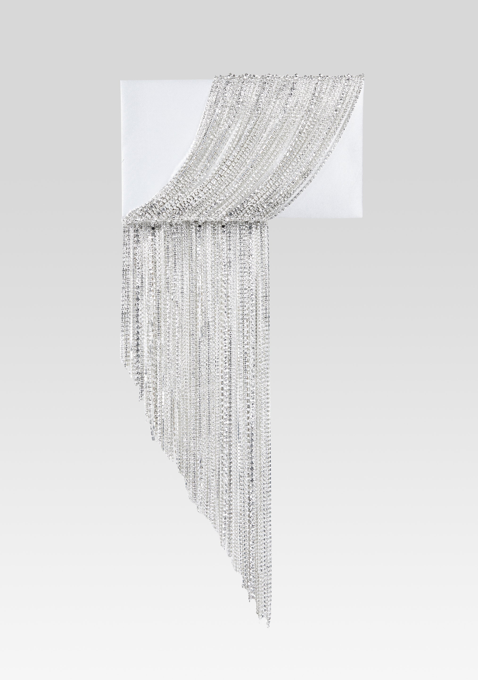 Adley Crystal Bag - White