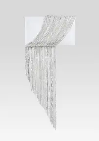 Adley Crystal Bag - White