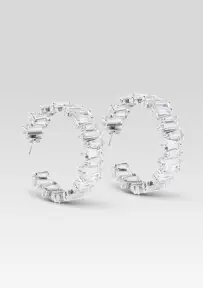 Karsyn Crystal Earring - Silver