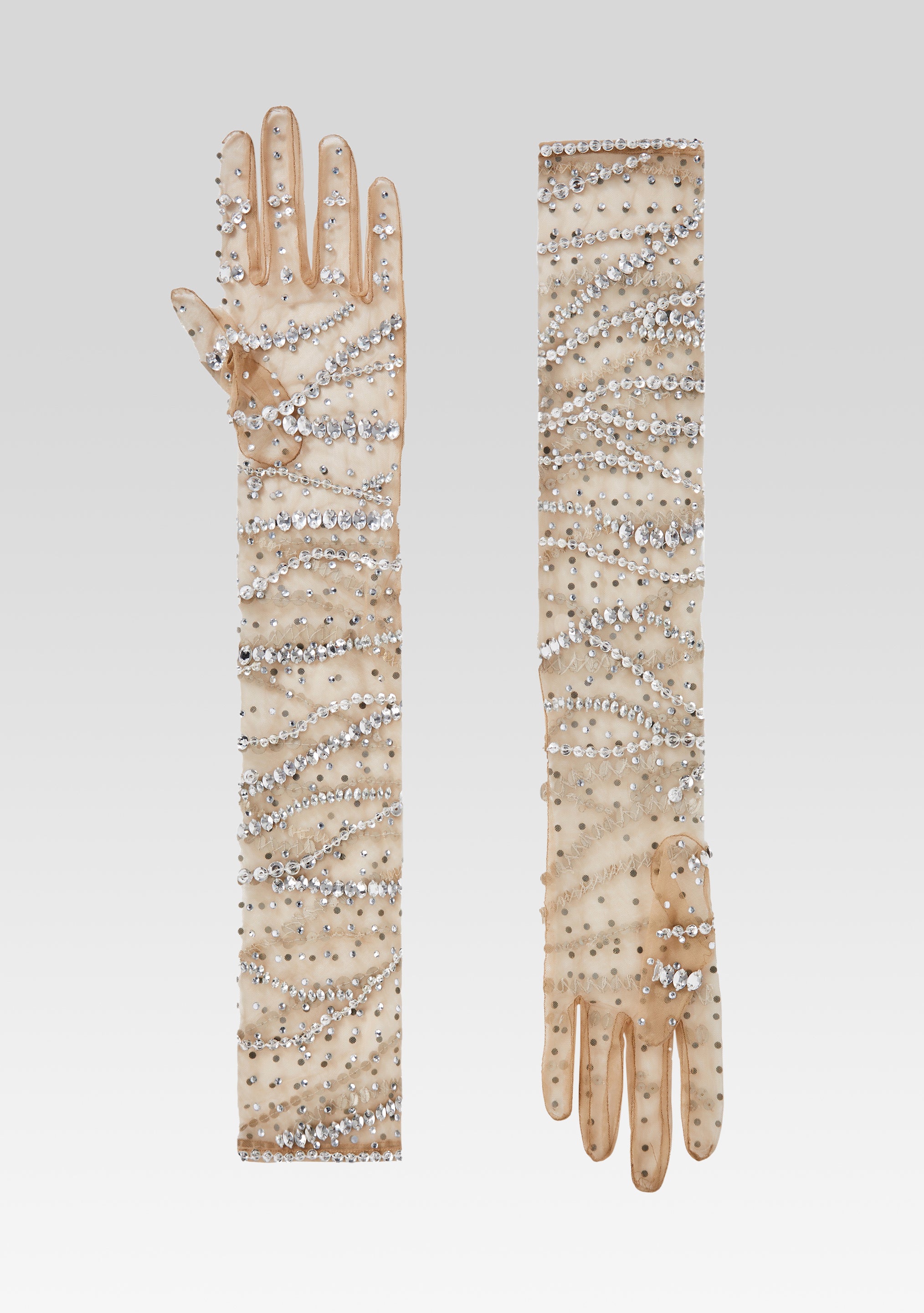 Lyric Embellished Gloves - Tannin