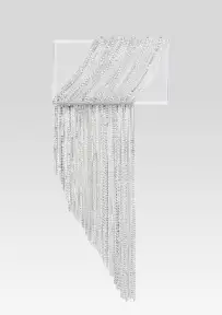 Adley Crystal Bag - Clear/Silver