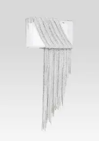 Adley Crystal Bag - Clear/Silver
