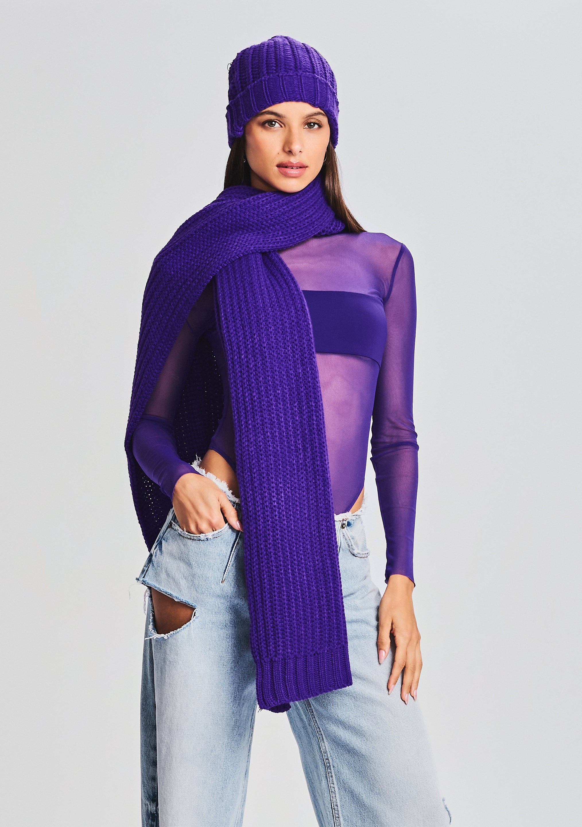Ash Scarf - Violet