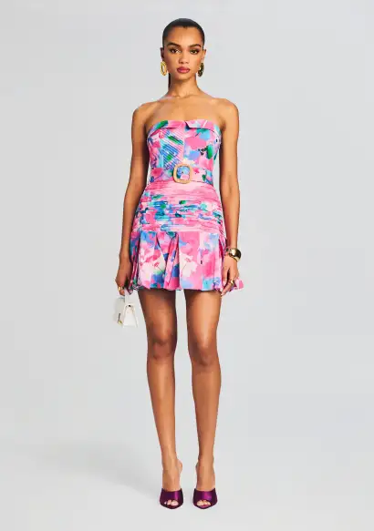 Vesa Short Dress(Multicolor,XXS)